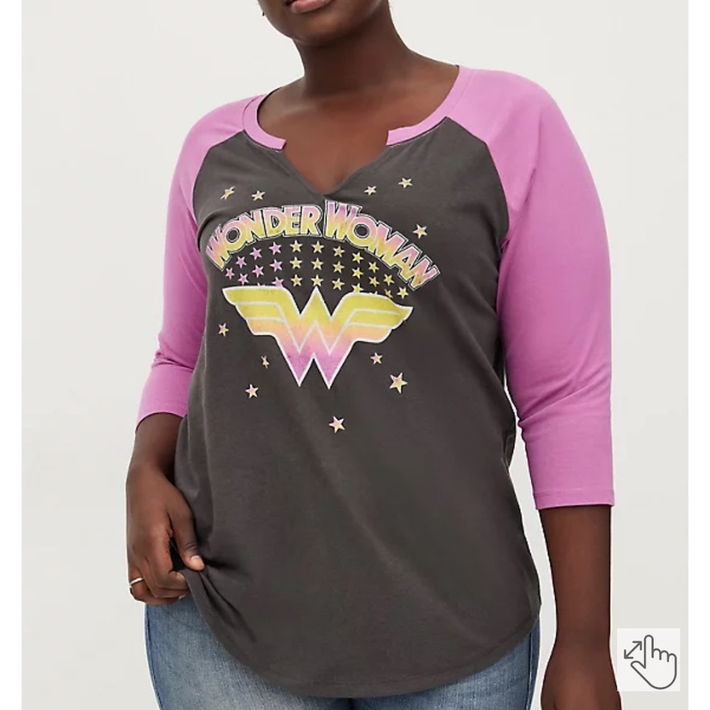 Torrid raglan tee
